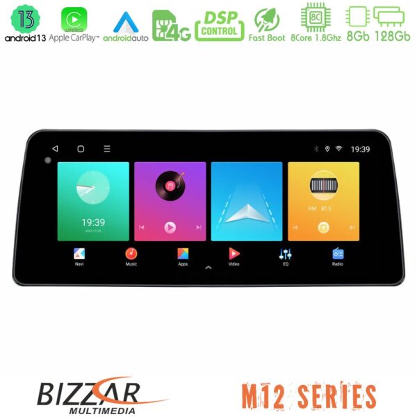 Bizzar Car Pad M12 Series Citroen C3-> 8core Android 12 8+128GB Navigation Multimedia Tablet 12.3″