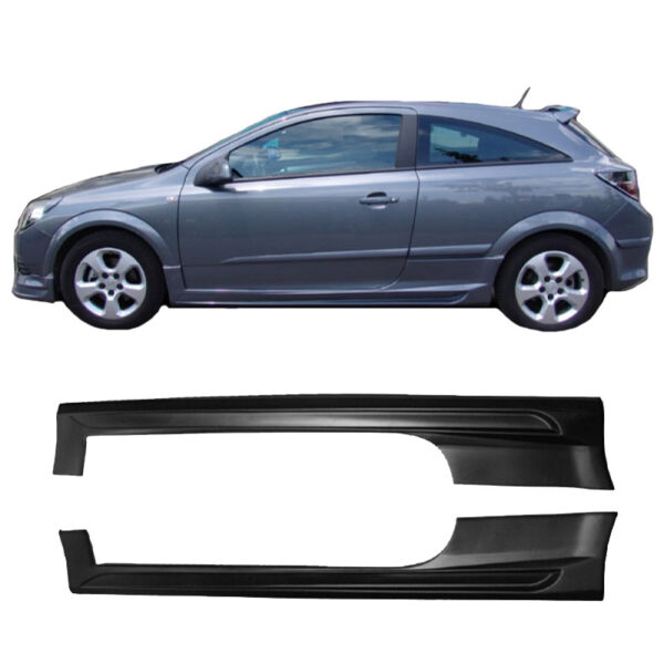 All in Point Πλαινά Μασπιέ Για Opel Astra H 04-09 3D Από Abs Πλαστικό 2 Τεμάχια 0003558