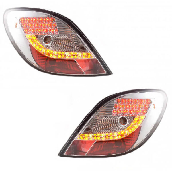All in Point Πισινά Φανάρια Set Για Peugeot 207 06-09 Led Χρωμίου Sonar 0004078