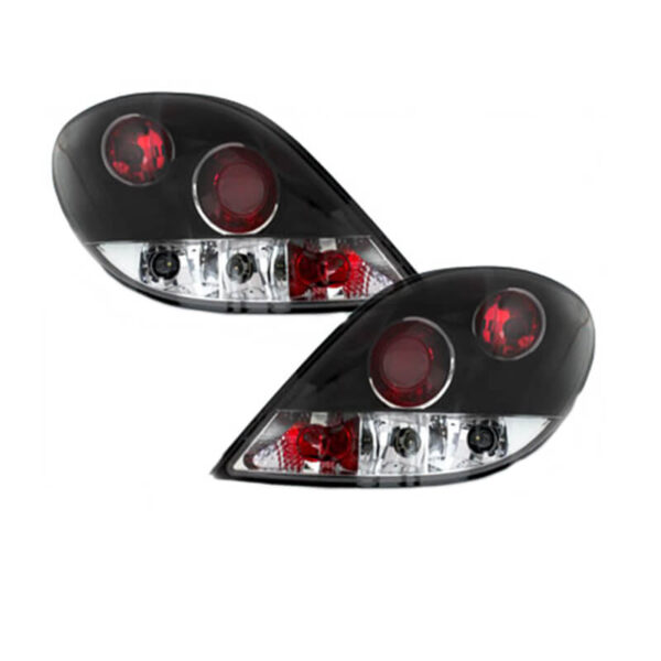 All in Point Πισινά Φανάρια Set Για Peugeot 207 06-09 Μαύρα Junyan 0004079