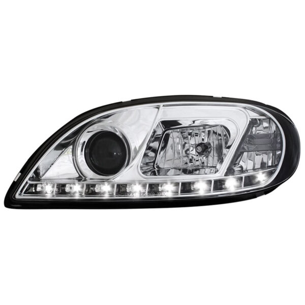 Μπροστινά Φανάρια Set Για Citroen Saxo 00-04 DRL Χρωμίου H1/H1 Sonar - Image 5
