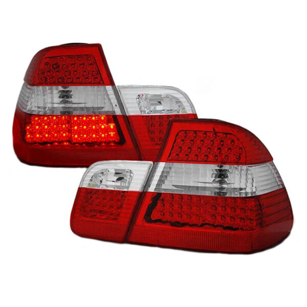 All in Point Πισινά Φανάρια Set Για Bmw 3 E46 Sedan 98-01 Led Red/Crystal Depo 0004103