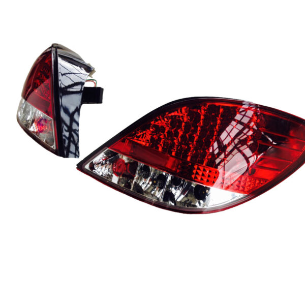All in Point Πισινά Φανάρια Set Για Peugeot 207 06-09 Led Red/Cystal JunYan 0005110