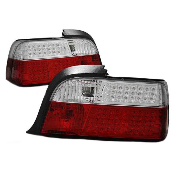 All in Point Πισινά Φανάρια Set Για Bmw 3 E36 Coupe/Cabrio 90-99 Led Κόκκινο/Crystal Depo 0005119