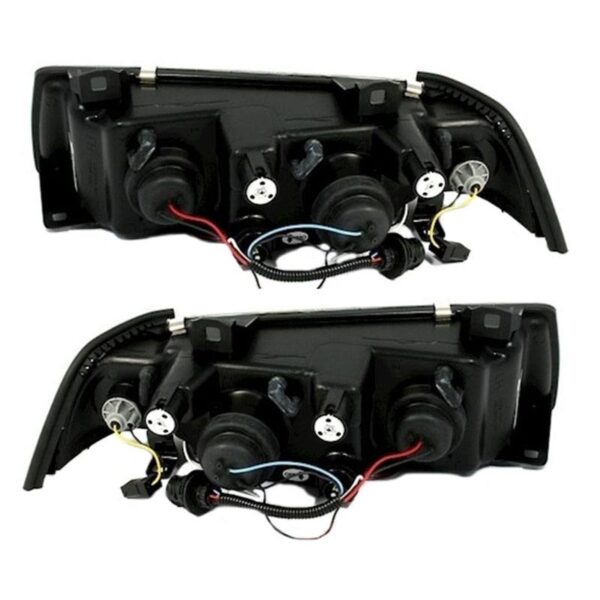 Μπροστινά Φανάρια Set Για Bmw 3 E36 90-99 Sedan / Compact / Touring Angel Eyes & Led Μαύρα H1/H1 Sonar - Image 5