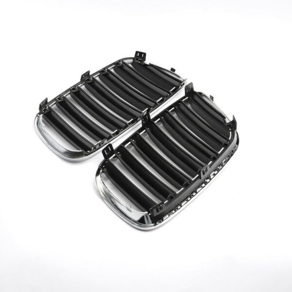 Καρδιές Μάσκας Για Bmw X3 E83 07-11 Μαύρο/Χρώμιο 2 Τεμάχια - Image 5