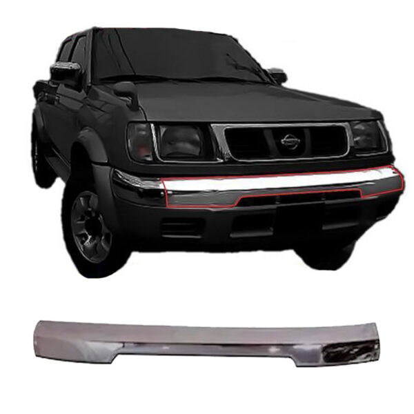 All in Point Μπροστινός Προφυλακτήρας Για Nissan Navara D22 98-01 2WD/4WD Μεσαίο Κομμάτι Χρώμιο 0005688