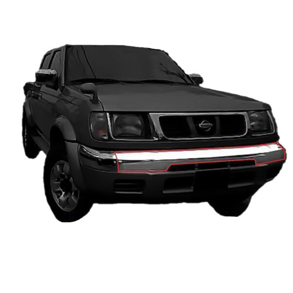 Μπροστινός Προφυλακτήρας Για Nissan Navara D22 98-01 2WD/4WD Μεσαίο Κομμάτι Χρώμιο - Image 3