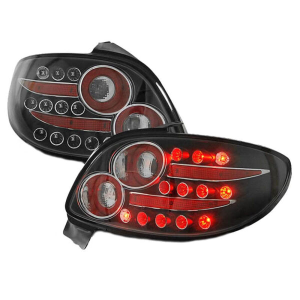 All in Point Πισινά Φανάρια Set Για Peugeot 206 98-07 Led Μαύρα LH Group 0006854
