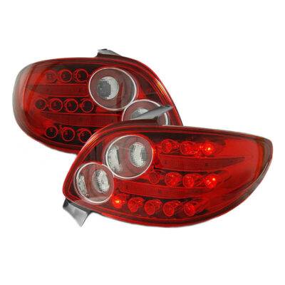 All in Point Πισινά Φανάρια Set Για Peugeot 206 98-07 Led Κόκκινο/Λευκό LH Group 0007043