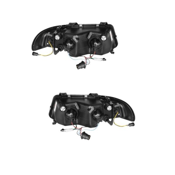 Μπροστινά Φανάρια Set Για Audi A4 B5 94-98 DRL Μαύρα H1/H1 Sonar - Image 3