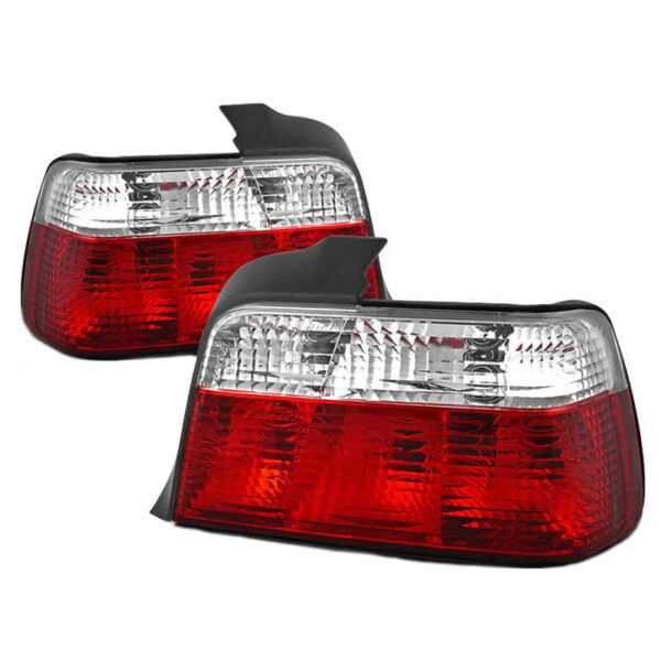 All in Point Πισινά Φανάρια Set Για Bmw 3 E36 Sedan 90-99 Κόκκινο/Crystal Depo 0008626