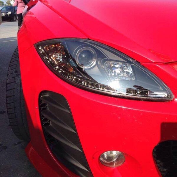 Μπροστινά Φανάρια Set Για Seat Leon 1P 05-09 DRL Μαύρα H1/H1 Sonar - Image 3