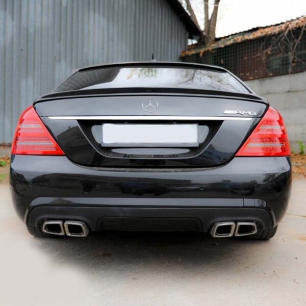 Αεροτομή Πορτ Παγκάζ Για Mercedes-Benz S-Class W221 05-13 Amg Look Lipspoiler Από Πολυουρεθάνη - Image 4