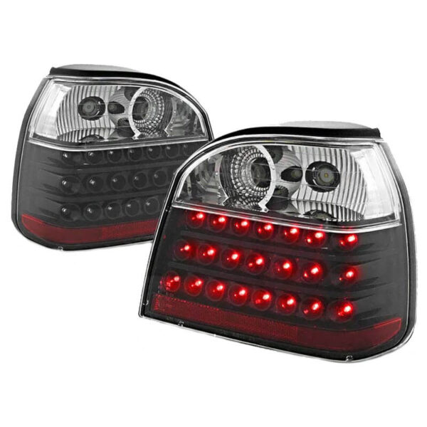 All in Point Πισινά Φανάρια Set Για Vw Golf III (3) 91-98 Led Μαύρα KAtuning 0008917