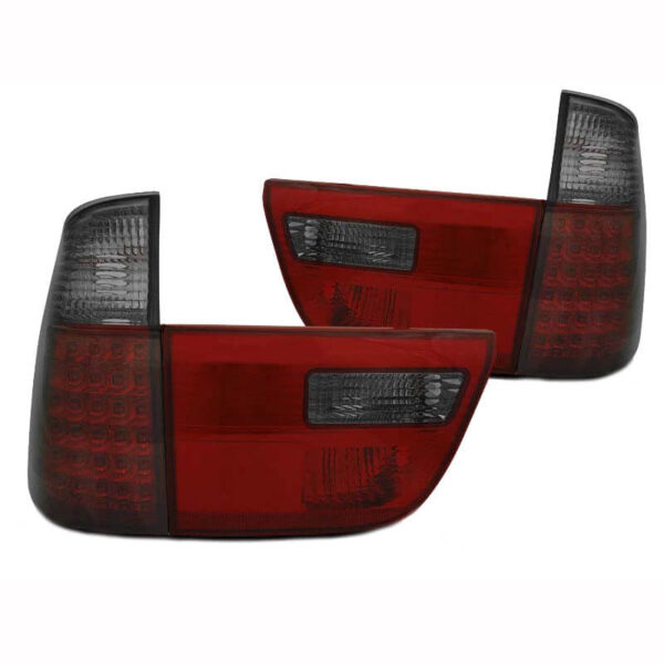 All in Point Πισινά Φανάρια Set Για Bmw X5 E53 99-03 Led Κόκκινο/Φιμέ Depo 0009293