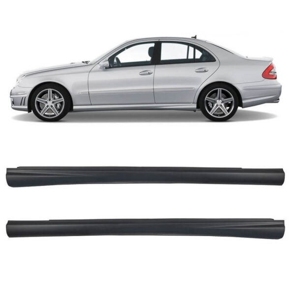 All in Point Πλαινά Μασπιέ Για Mercedes-Benz E-Class W211 02-09 Amg Look Από Abs Πλαστικό 2 Τεμάχια Made In Taiwan 0009647