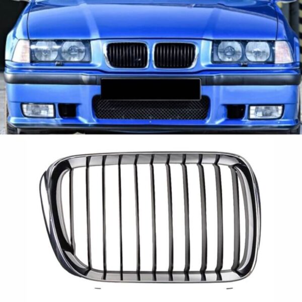 All in Point Καρδιά Μάσκας Δεξιά Για BMW 3 E36 96-99 Χρώμιο 1 Τεμάχιο 0009686