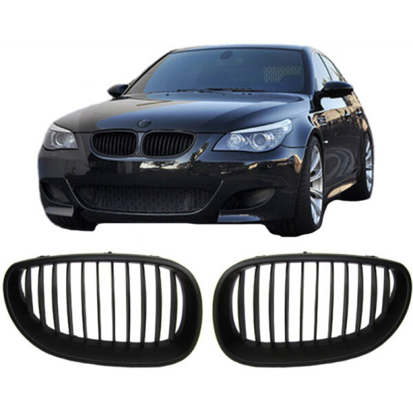 All in Point Καρδιές Μάσκας Για Bmw 5 E60 03-11 Μαύρο Ματ 2 Τεμάχια 0010041