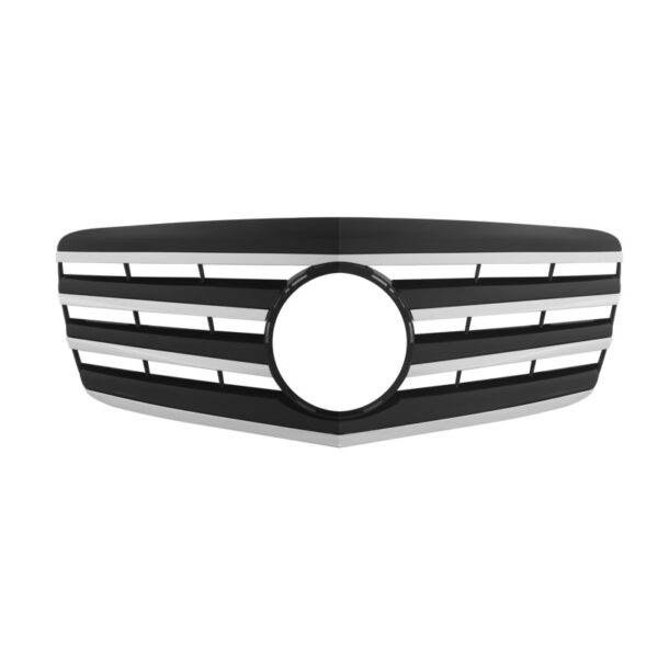 Μάσκα Για Mercedes-Benz E-Class W211 06-09 Amg Look Με 4 Γρίλιες Μαύρο/Χρώμιο 1 Τεμάχιο - Image 2