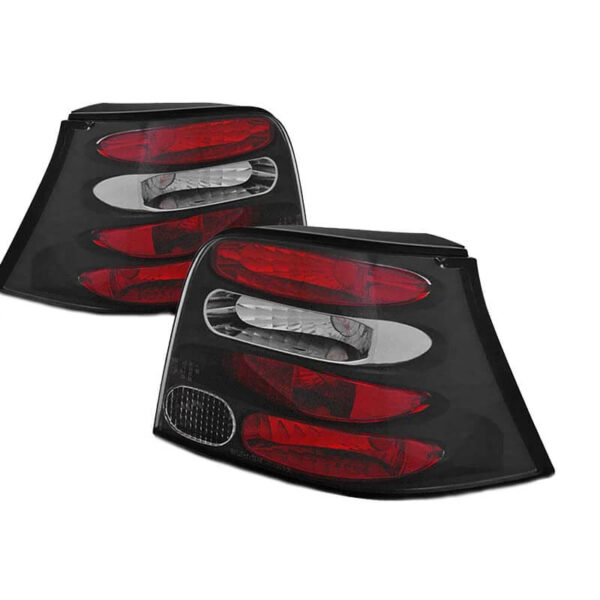 All in Point Πισινά Φανάρια Set Για Vw Golf IV (4) 97-03 Μαύρα Sonar 0010347