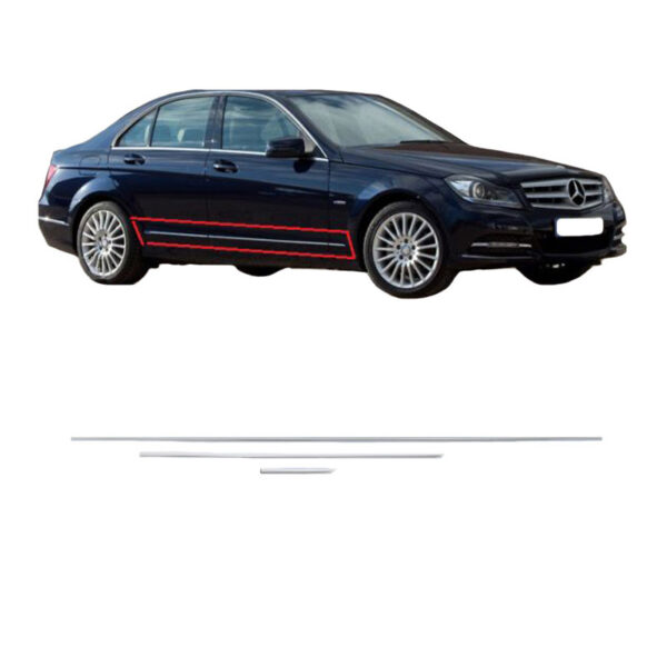 All in Point Τριμ Πόρτας Χρωμίου Για Mercedes-Benz C-Class W204 07-14 6 Τεμάχια 0010480