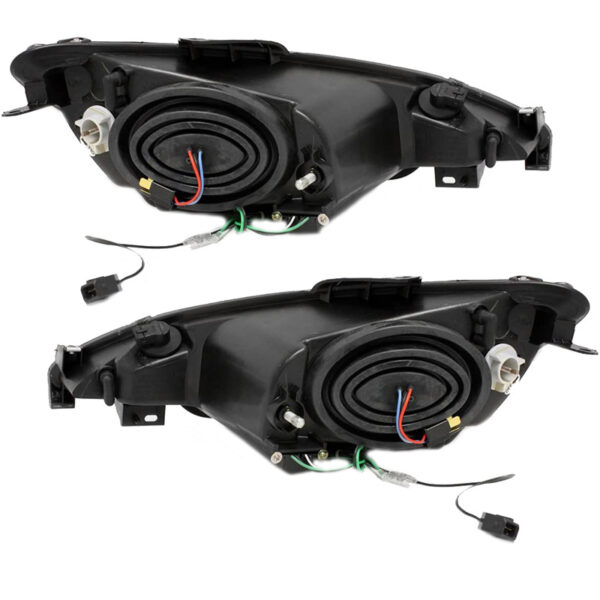 Μπροστινά Φανάρια Set Για Peugeot 206 98-03 DRL Μαύρα H1/H1 Sonar - Image 3