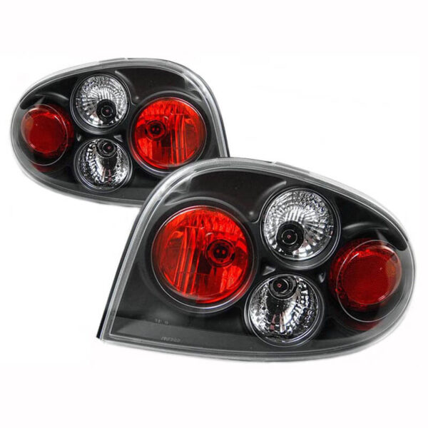 All in Point Πισινά Φανάρια Set Για Renault Megane 3D 96-99 Μαύρα JunYan 0010792
