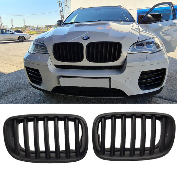 All in Point Καρδιές Μάσκας Για Bmw X5 E70 07-13 / X6 E71 08-14 Μαύρο Ματ 2 Τεμάχια 0010992