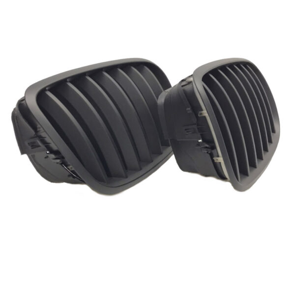 Καρδιές Μάσκας Για Bmw X5 E70 07-13 / X6 E71 08-14 Μαύρο Ματ 2 Τεμάχια - Image 2