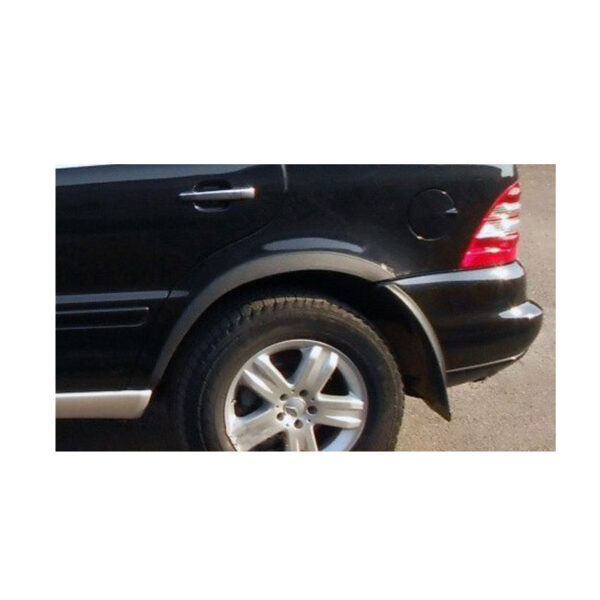 Πλαινά Φτερά Για Mercedes-Benz ML-Class W163 97-05 Από Ανοξείδωτο Ατσάλι Μαύρα Ματ 4 Τεμάχια - Image 2