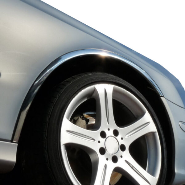 All in Point Πλαινά Φτερά Για Mercedes-Benz E-Class W211 02-09 Από Ανοξείδωτο Ατσάλι Χρωμίου 4 Τεμάχια 0011705