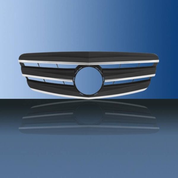 Μάσκα Για Mercedes-Benz S-Class W221 05-09 Amg Look Με 3 Γρίλιες Μαύρο/Χρώμιο 1 Τεμάχιο - Image 3