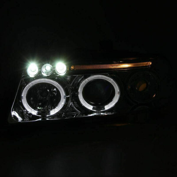 Μπροστινά Φανάρια Set Για Audi A4 B5 94-98 Angel Eyes & Led Χρωμίου H1/H1 Junyan - Image 3