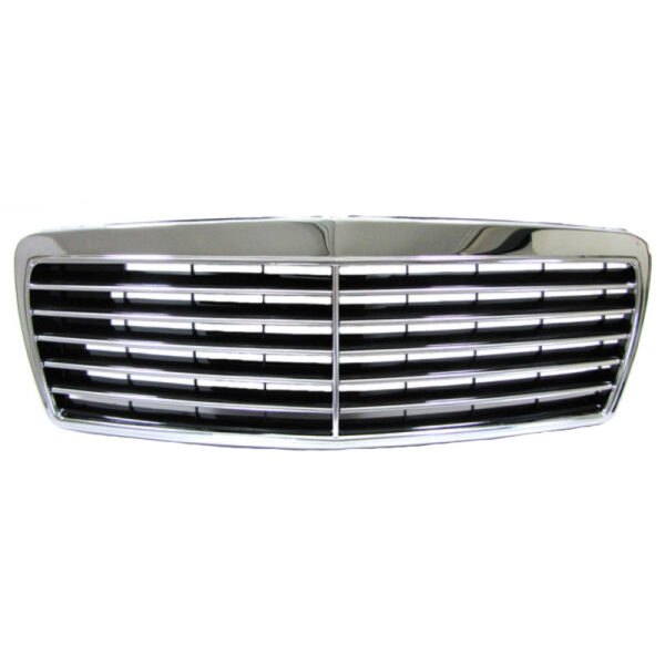 Μάσκα Για Mercedes-Benz E-Class W210 95-99 Avantgarde Χρώμιο/Μαύρο 1 Τεμάχιο - Image 2