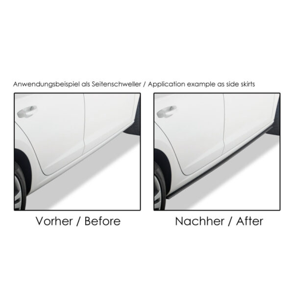 Μπροστινό Spoiler Universal RDX Lip Safe & Style 2500mm X 6mm 1 Τεμάχιο - Image 4