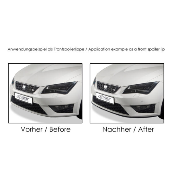 Μπροστινό Spoiler Universal RDX Lip Safe & Style 2500mm X 6mm 1 Τεμάχιο - Image 5
