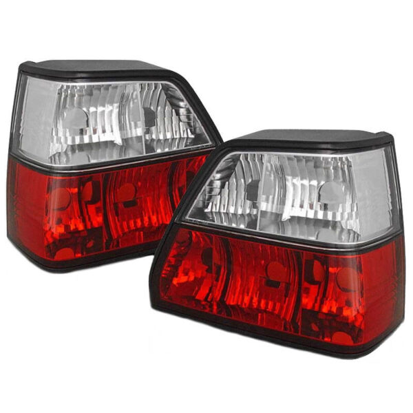All in Point Πισινά Φανάρια Set Για Vw Golf II (2) 83-92 Κόκκινο/Crystal KAtuning 0013055