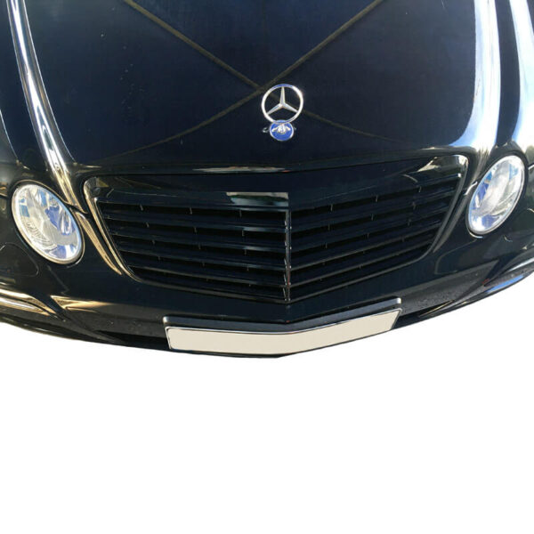 Μάσκα Για Mercedes-Benz E-Class W211 06-09 Amg / Avantgarde Look Γυαλιστερό Μαύρο 1 Τεμάχιο - Image 3