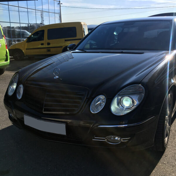 Μάσκα Για Mercedes-Benz E-Class W211 06-09 Amg / Avantgarde Look Γυαλιστερό Μαύρο 1 Τεμάχιο - Image 4