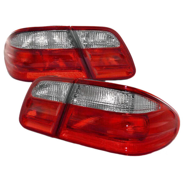 All in Point Πισινά Φανάρια Set Για Mercedes-Benz E-Class W210 95-02 Κόκκινο/Crystal Eagle Eyes 0013478