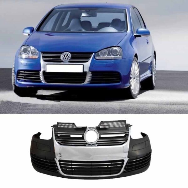 All in Point Μπροστινός Προφυλακτήρας Για VW Golf V (5) 03-08 / Jetta 05-10 R32 Look Με Μάσκα Χρωμίου 0014429