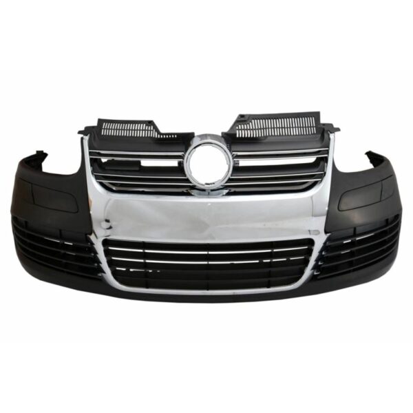 Μπροστινός Προφυλακτήρας Για VW Golf V (5) 03-08 / Jetta 05-10 R32 Look Με Μάσκα Χρωμίου - Image 4