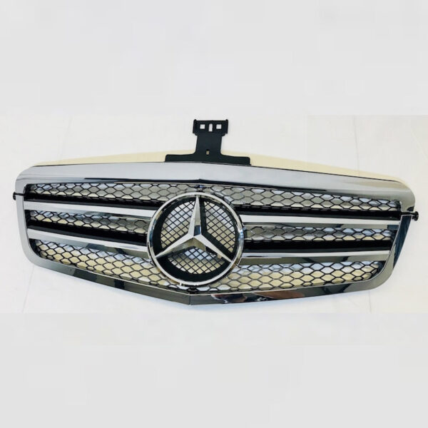 Μάσκα Για Mercedes-Benz E-Class W212 09-13 Amg Look με 2 Γρίλιες Χρώμιο/Μαύρο 1 Τεμάχιο - Image 3
