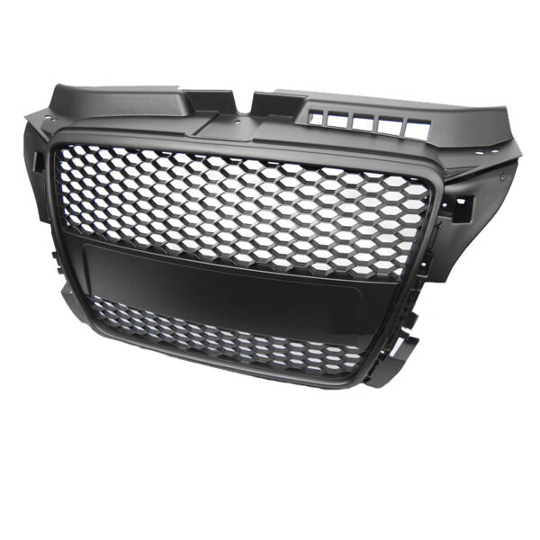 Μάσκα Για Audi A3 8P 08-12 RS3 Look Κυψελωτή Μαύρο Ματ 1 Τεμάχιο - Image 3
