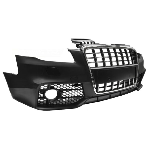 All in Point Μπροστινός Προφυλακτήρας Για Audi A4 B7 04-08 RS / S Look Με Χρώμιο Μάσκα (Με Κάθετες Γραμμές) 0015765