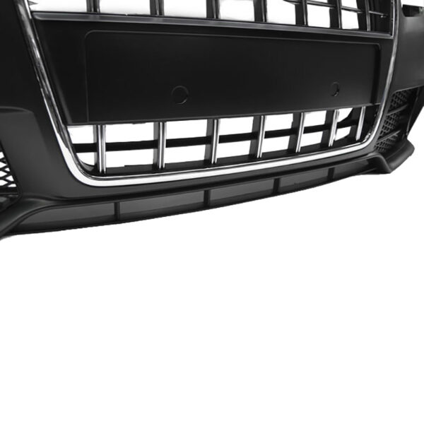 Μπροστινός Προφυλακτήρας Για Audi A4 B7 04-08 RS / S Look Με Χρώμιο Μάσκα (Με Κάθετες Γραμμές) - Image 4