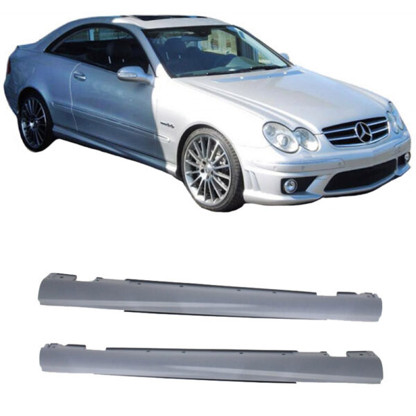 All in Point Πλαινά Μασπιέ Για Mercedes-Benz CLK-Class W209 02-09 Amg Look Από Abs Πλαστικό 2 Τεμάχια 0016283
