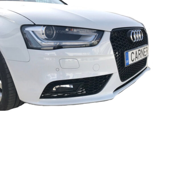Μάσκα Για Audi A4 B8 11-15 RS4 Look Κυψελωτή Γυαλιστερό Μαύρο 1 Τεμάχιο - Image 5