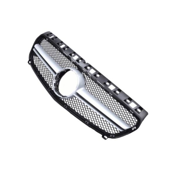 Μάσκα Για Mercedes-Benz A-Class W176 12-15 Amg Look Με Μονή Γρίλια Ασημί/Μαύρο 1 Τεμάχιο - Image 2